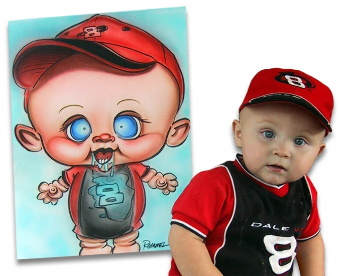 Caricature of a Baby Boy